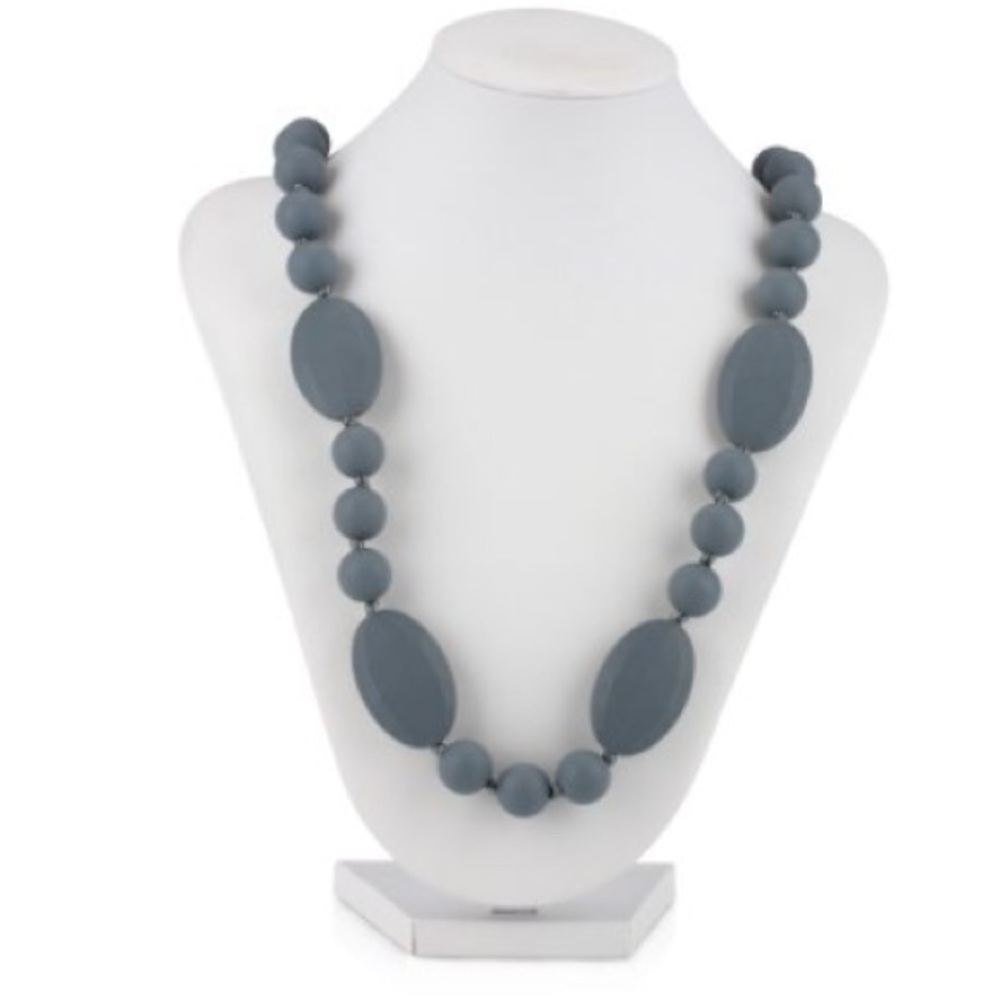 Black Nuby silicone teething necklace
